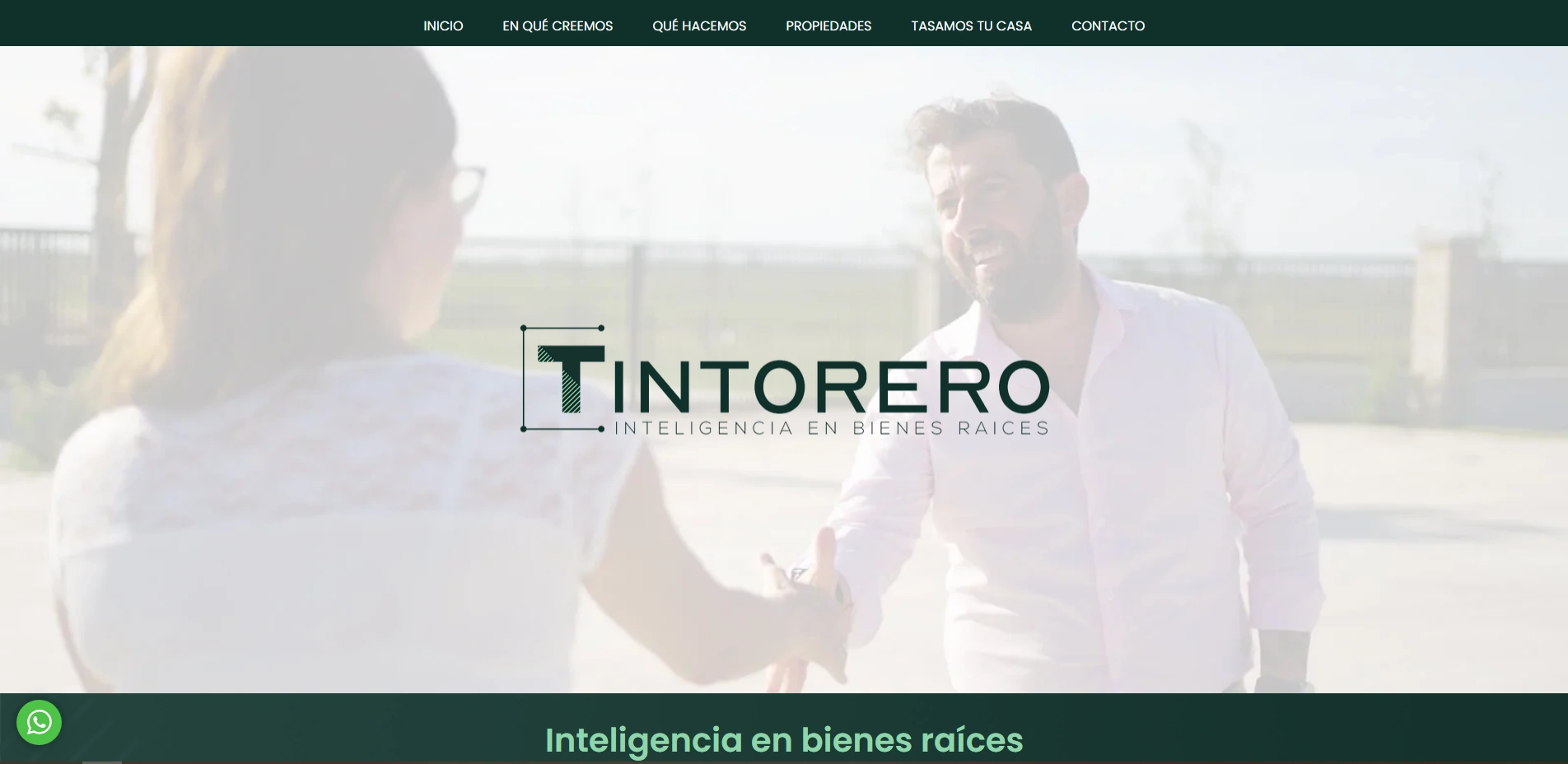 Sitio web de Tintorero Bienes Raíces